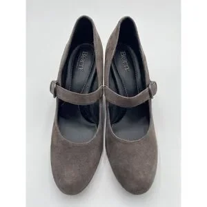 Born Shoes Born Wedges Womens 85 Jordana Soft Gray Suede Shoes
